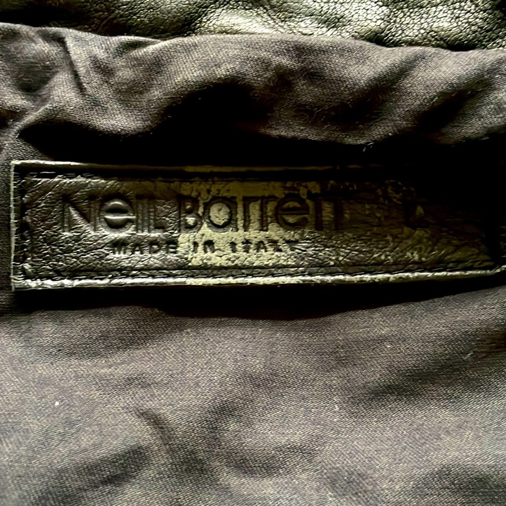 Neil Barrett leather jacket.  Like New.
